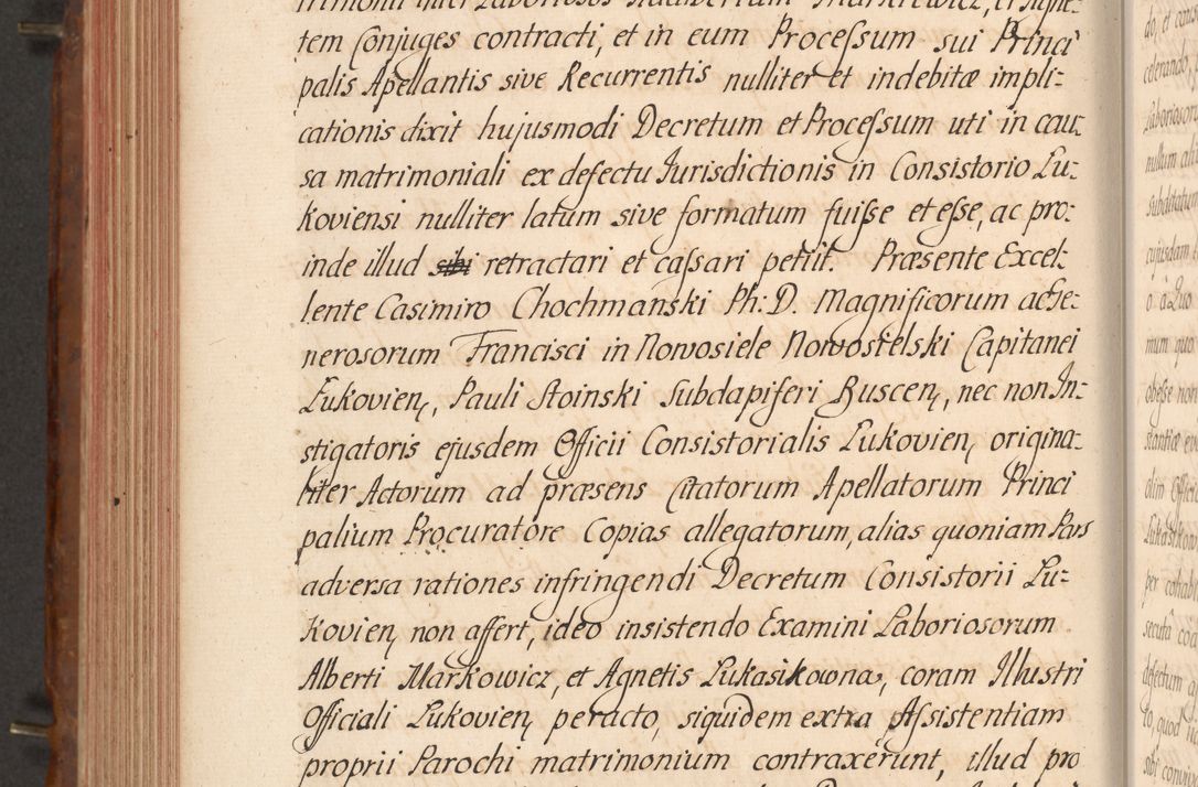 Zdjęcie nr 485 dla obiektu archiwalnego: Acta actorum episcopalium R. D. Constantini Feliciani in Szaniawy Szaniawski, episcopi Cracoviensis, ducis Severiae per annos 1724 - 1727 conscripta. Volumen II