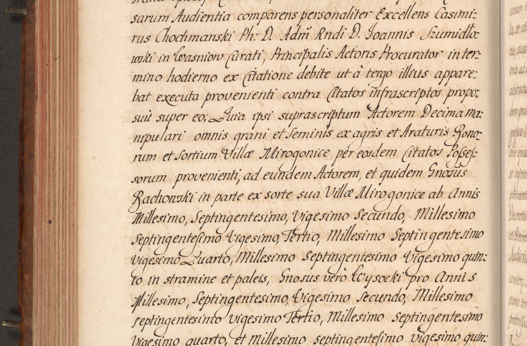 Zdjęcie nr 483 dla obiektu archiwalnego: Acta actorum episcopalium R. D. Constantini Feliciani in Szaniawy Szaniawski, episcopi Cracoviensis, ducis Severiae per annos 1724 - 1727 conscripta. Volumen II