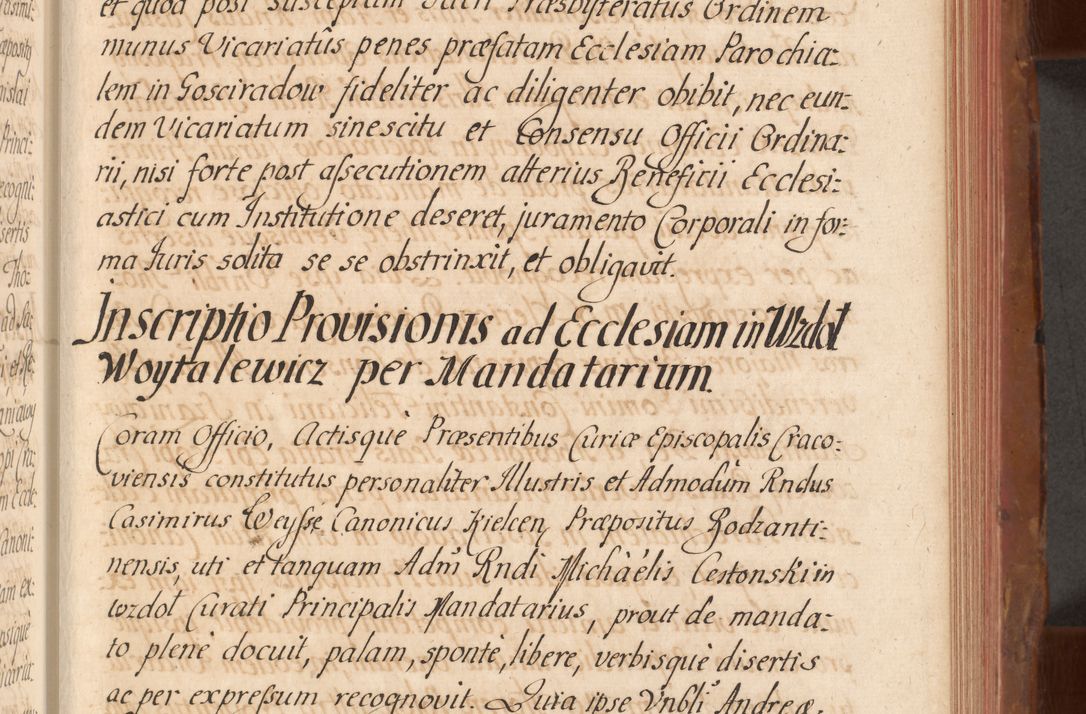 Zdjęcie nr 476 dla obiektu archiwalnego: Acta actorum episcopalium R. D. Constantini Feliciani in Szaniawy Szaniawski, episcopi Cracoviensis, ducis Severiae per annos 1724 - 1727 conscripta. Volumen II