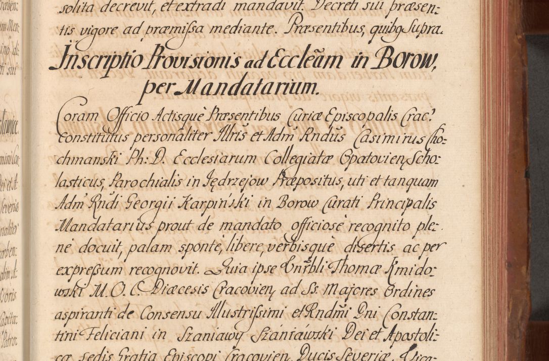 Zdjęcie nr 472 dla obiektu archiwalnego: Acta actorum episcopalium R. D. Constantini Feliciani in Szaniawy Szaniawski, episcopi Cracoviensis, ducis Severiae per annos 1724 - 1727 conscripta. Volumen II