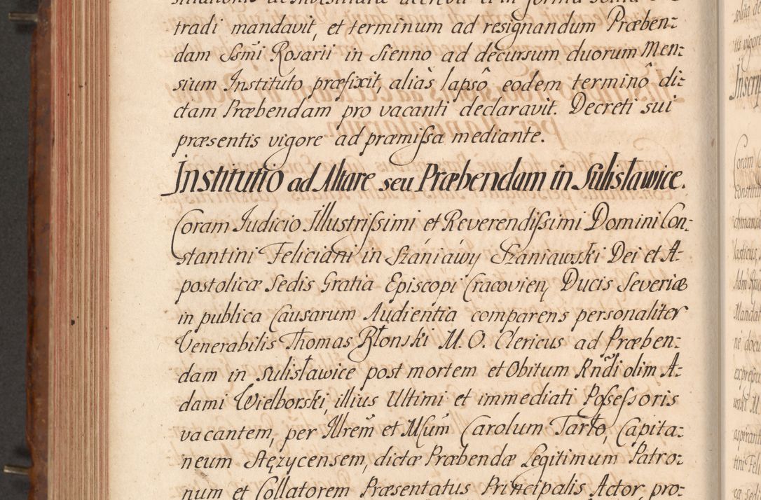Zdjęcie nr 471 dla obiektu archiwalnego: Acta actorum episcopalium R. D. Constantini Feliciani in Szaniawy Szaniawski, episcopi Cracoviensis, ducis Severiae per annos 1724 - 1727 conscripta. Volumen II