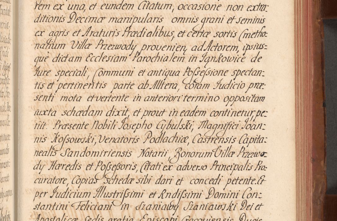 Zdjęcie nr 464 dla obiektu archiwalnego: Acta actorum episcopalium R. D. Constantini Feliciani in Szaniawy Szaniawski, episcopi Cracoviensis, ducis Severiae per annos 1724 - 1727 conscripta. Volumen II