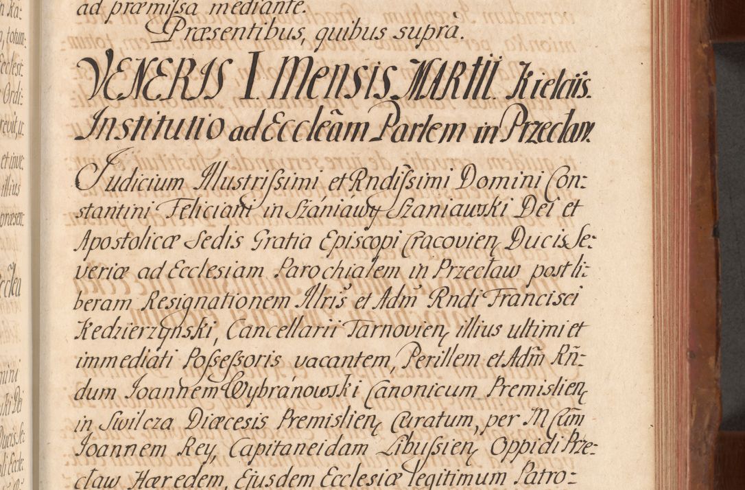 Zdjęcie nr 466 dla obiektu archiwalnego: Acta actorum episcopalium R. D. Constantini Feliciani in Szaniawy Szaniawski, episcopi Cracoviensis, ducis Severiae per annos 1724 - 1727 conscripta. Volumen II