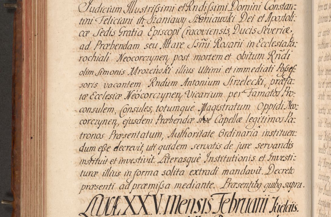 Zdjęcie nr 463 dla obiektu archiwalnego: Acta actorum episcopalium R. D. Constantini Feliciani in Szaniawy Szaniawski, episcopi Cracoviensis, ducis Severiae per annos 1724 - 1727 conscripta. Volumen II