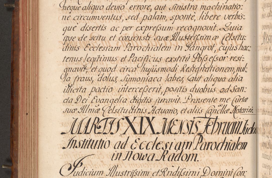 Zdjęcie nr 459 dla obiektu archiwalnego: Acta actorum episcopalium R. D. Constantini Feliciani in Szaniawy Szaniawski, episcopi Cracoviensis, ducis Severiae per annos 1724 - 1727 conscripta. Volumen II