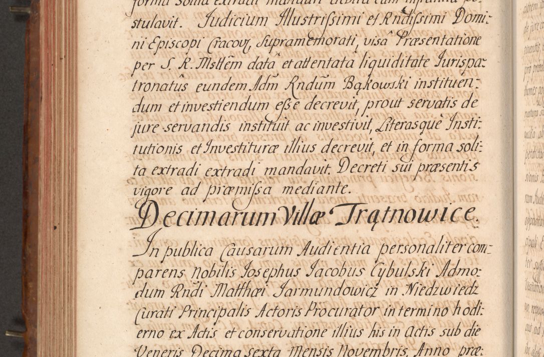 Zdjęcie nr 453 dla obiektu archiwalnego: Acta actorum episcopalium R. D. Constantini Feliciani in Szaniawy Szaniawski, episcopi Cracoviensis, ducis Severiae per annos 1724 - 1727 conscripta. Volumen II