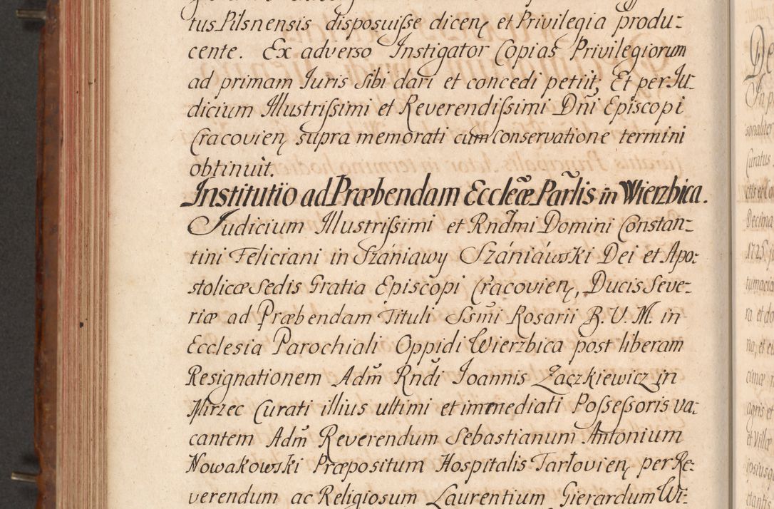 Zdjęcie nr 443 dla obiektu archiwalnego: Acta actorum episcopalium R. D. Constantini Feliciani in Szaniawy Szaniawski, episcopi Cracoviensis, ducis Severiae per annos 1724 - 1727 conscripta. Volumen II