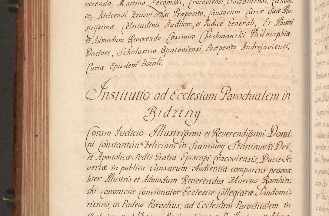 Zdjęcie nr 431 dla obiektu archiwalnego: Acta actorum episcopalium R. D. Constantini Feliciani in Szaniawy Szaniawski, episcopi Cracoviensis, ducis Severiae per annos 1724 - 1727 conscripta. Volumen II