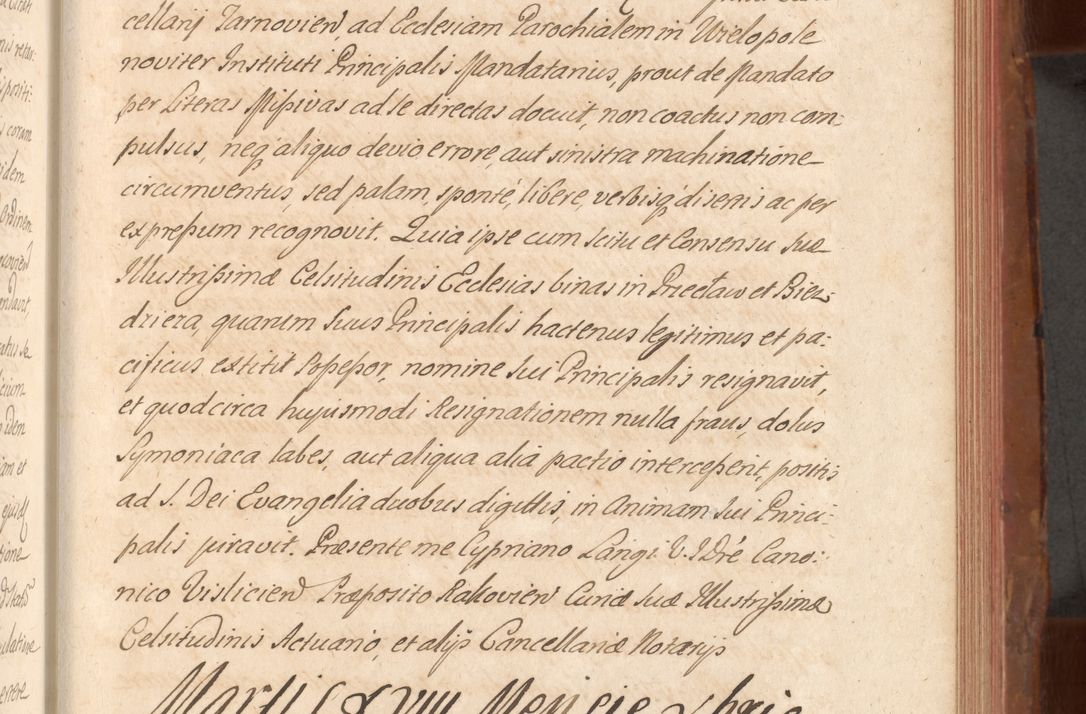 Zdjęcie nr 420 dla obiektu archiwalnego: Acta actorum episcopalium R. D. Constantini Feliciani in Szaniawy Szaniawski, episcopi Cracoviensis, ducis Severiae per annos 1724 - 1727 conscripta. Volumen II