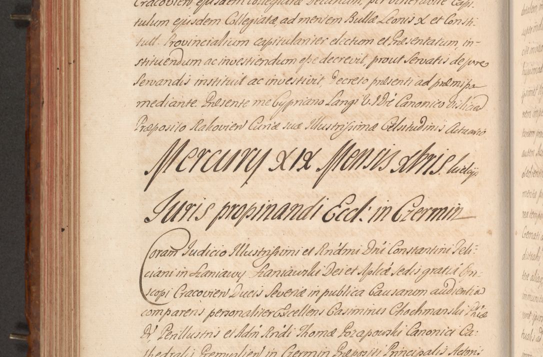 Zdjęcie nr 421 dla obiektu archiwalnego: Acta actorum episcopalium R. D. Constantini Feliciani in Szaniawy Szaniawski, episcopi Cracoviensis, ducis Severiae per annos 1724 - 1727 conscripta. Volumen II