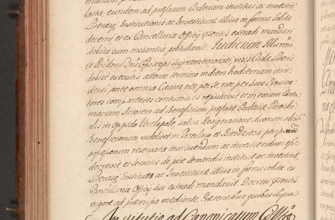 Zdjęcie nr 415 dla obiektu archiwalnego: Acta actorum episcopalium R. D. Constantini Feliciani in Szaniawy Szaniawski, episcopi Cracoviensis, ducis Severiae per annos 1724 - 1727 conscripta. Volumen II
