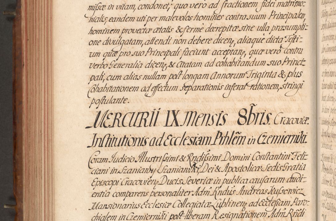 Zdjęcie nr 613 dla obiektu archiwalnego: Acta actorum episcopalium R. D. Constantini Feliciani in Szaniawy Szaniawski, episcopi Cracoviensis, ducis Severiae per annos 1724 - 1727 conscripta. Volumen II