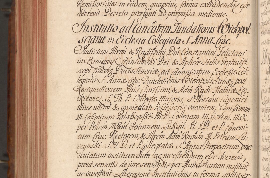 Zdjęcie nr 800 dla obiektu archiwalnego: Acta actorum episcopalium R. D. Constantini Feliciani in Szaniawy Szaniawski, episcopi Cracoviensis, ducis Severiae per annos 1724 - 1727 conscripta. Volumen II