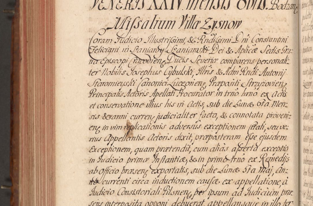 Zdjęcie nr 786 dla obiektu archiwalnego: Acta actorum episcopalium R. D. Constantini Feliciani in Szaniawy Szaniawski, episcopi Cracoviensis, ducis Severiae per annos 1724 - 1727 conscripta. Volumen II