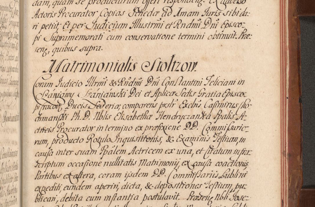 Zdjęcie nr 785 dla obiektu archiwalnego: Acta actorum episcopalium R. D. Constantini Feliciani in Szaniawy Szaniawski, episcopi Cracoviensis, ducis Severiae per annos 1724 - 1727 conscripta. Volumen II