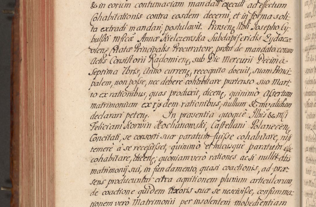 Zdjęcie nr 778 dla obiektu archiwalnego: Acta actorum episcopalium R. D. Constantini Feliciani in Szaniawy Szaniawski, episcopi Cracoviensis, ducis Severiae per annos 1724 - 1727 conscripta. Volumen II