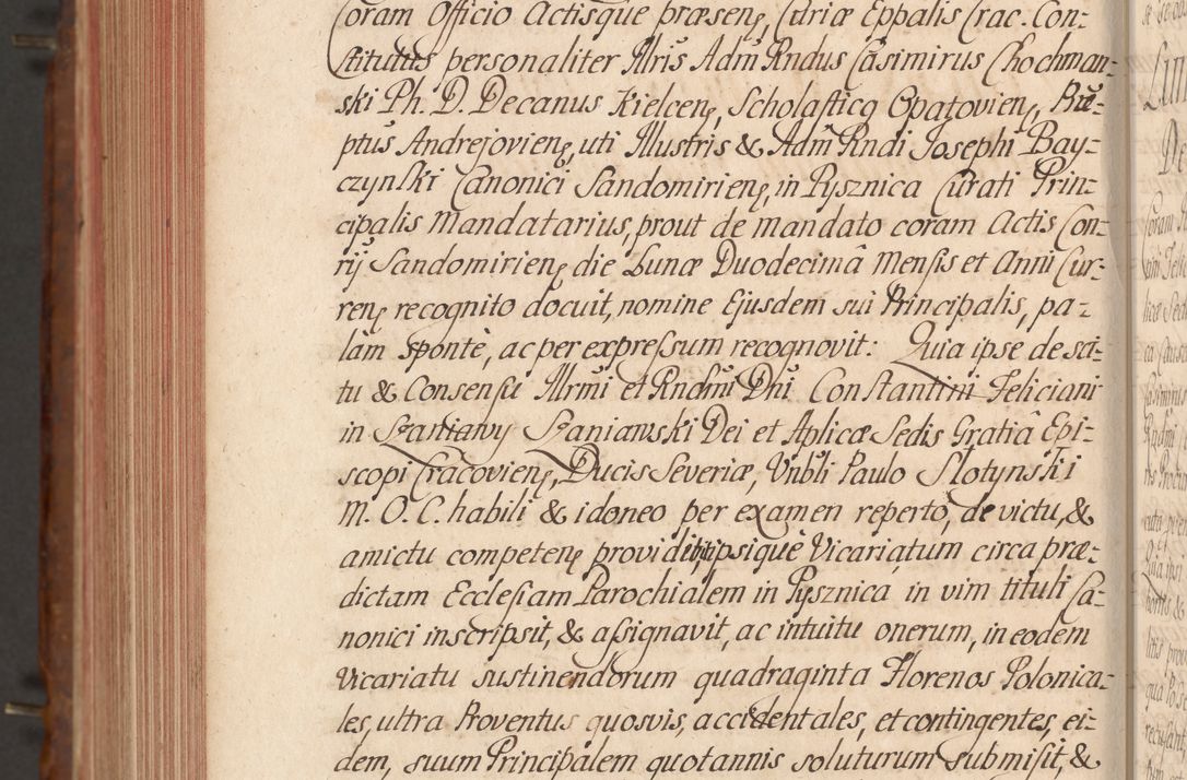 Zdjęcie nr 774 dla obiektu archiwalnego: Acta actorum episcopalium R. D. Constantini Feliciani in Szaniawy Szaniawski, episcopi Cracoviensis, ducis Severiae per annos 1724 - 1727 conscripta. Volumen II