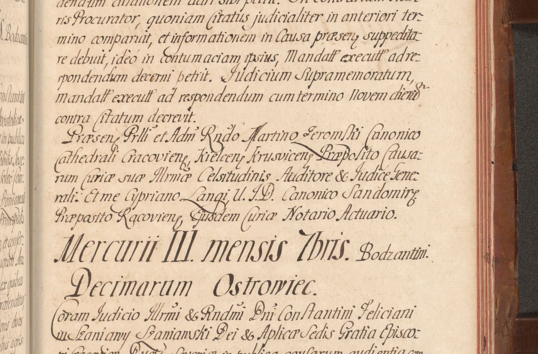 Zdjęcie nr 769 dla obiektu archiwalnego: Acta actorum episcopalium R. D. Constantini Feliciani in Szaniawy Szaniawski, episcopi Cracoviensis, ducis Severiae per annos 1724 - 1727 conscripta. Volumen II