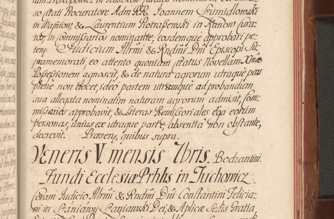 Zdjęcie nr 771 dla obiektu archiwalnego: Acta actorum episcopalium R. D. Constantini Feliciani in Szaniawy Szaniawski, episcopi Cracoviensis, ducis Severiae per annos 1724 - 1727 conscripta. Volumen II