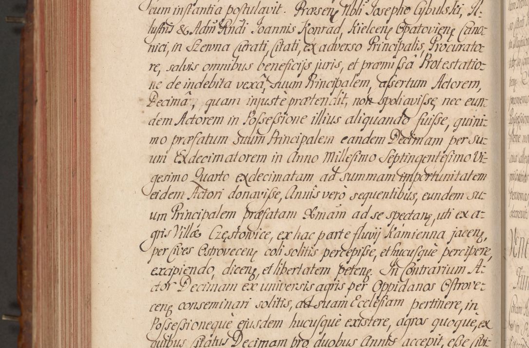 Zdjęcie nr 770 dla obiektu archiwalnego: Acta actorum episcopalium R. D. Constantini Feliciani in Szaniawy Szaniawski, episcopi Cracoviensis, ducis Severiae per annos 1724 - 1727 conscripta. Volumen II