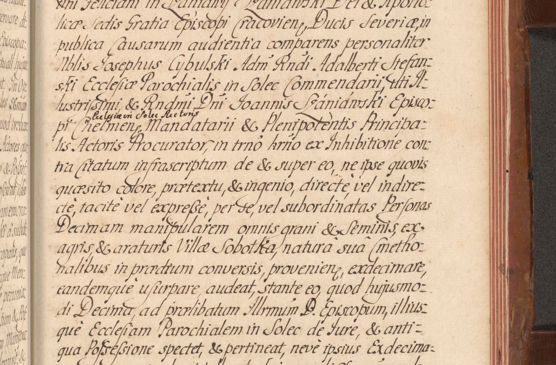 Zdjęcie nr 764 dla obiektu archiwalnego: Acta actorum episcopalium R. D. Constantini Feliciani in Szaniawy Szaniawski, episcopi Cracoviensis, ducis Severiae per annos 1724 - 1727 conscripta. Volumen II