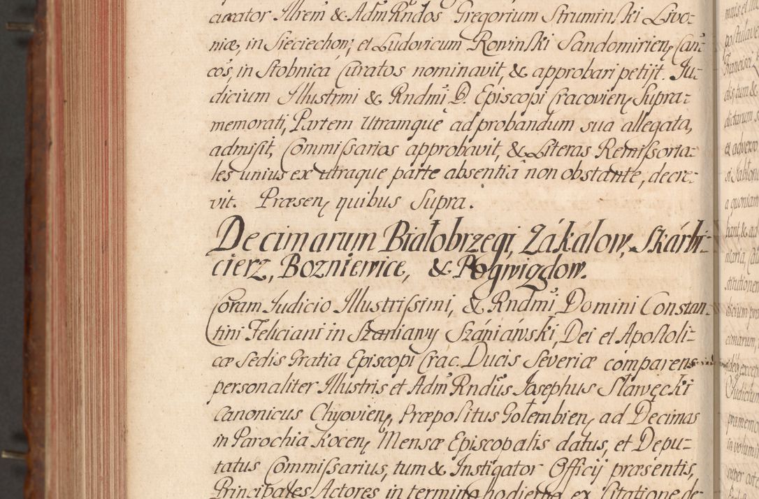 Zdjęcie nr 761 dla obiektu archiwalnego: Acta actorum episcopalium R. D. Constantini Feliciani in Szaniawy Szaniawski, episcopi Cracoviensis, ducis Severiae per annos 1724 - 1727 conscripta. Volumen II