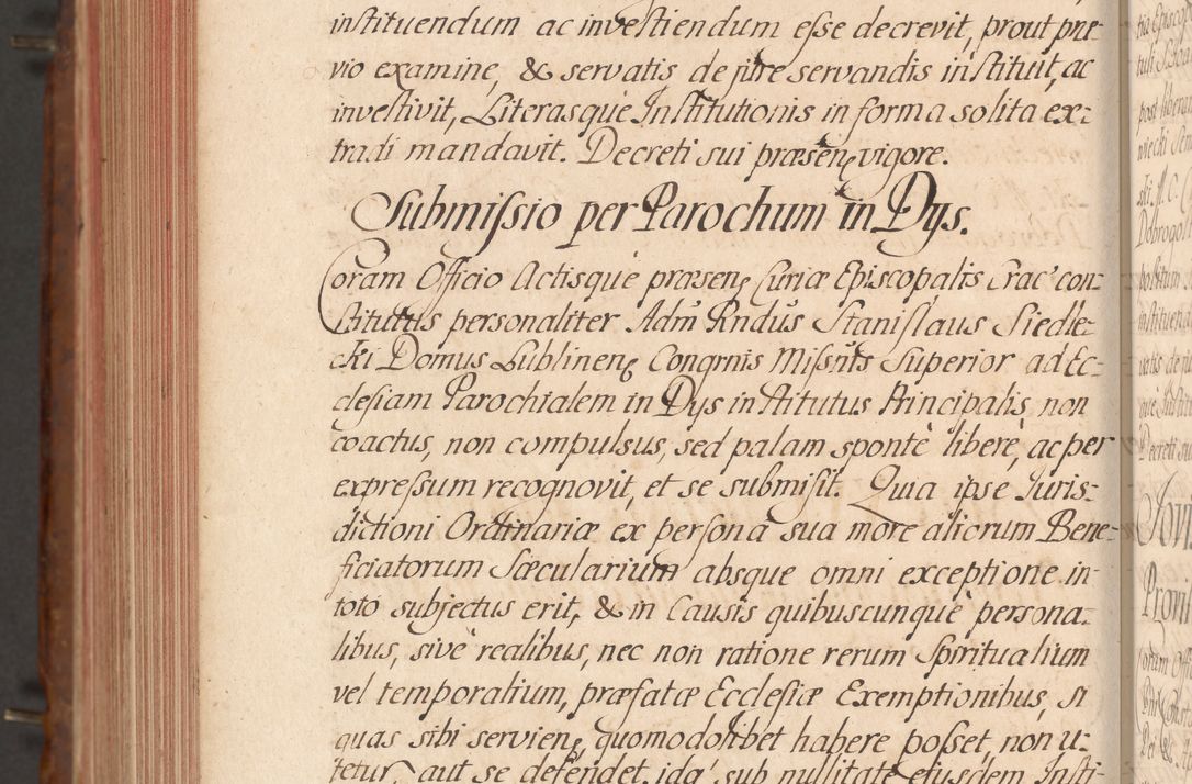 Zdjęcie nr 757 dla obiektu archiwalnego: Acta actorum episcopalium R. D. Constantini Feliciani in Szaniawy Szaniawski, episcopi Cracoviensis, ducis Severiae per annos 1724 - 1727 conscripta. Volumen II