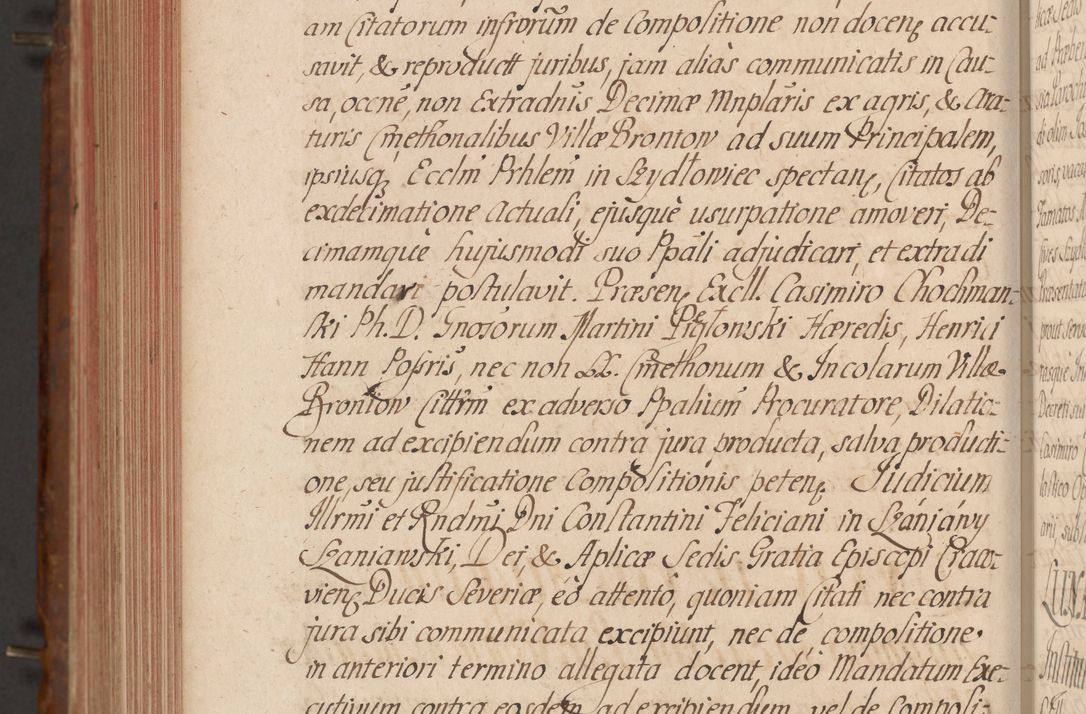 Zdjęcie nr 753 dla obiektu archiwalnego: Acta actorum episcopalium R. D. Constantini Feliciani in Szaniawy Szaniawski, episcopi Cracoviensis, ducis Severiae per annos 1724 - 1727 conscripta. Volumen II