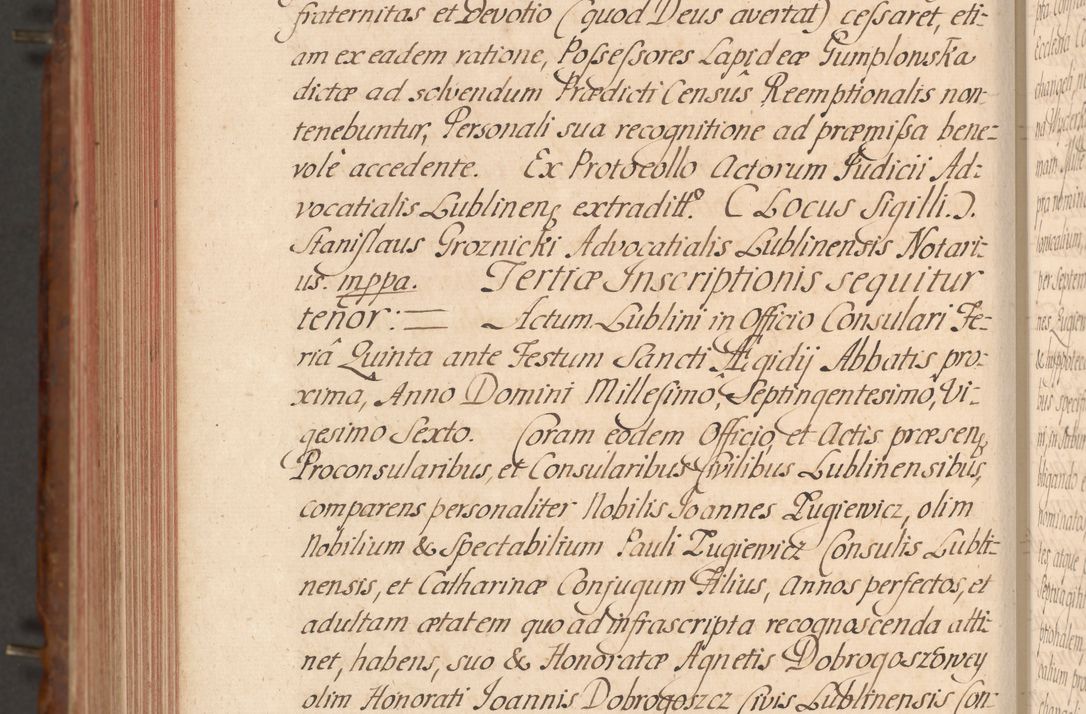 Zdjęcie nr 743 dla obiektu archiwalnego: Acta actorum episcopalium R. D. Constantini Feliciani in Szaniawy Szaniawski, episcopi Cracoviensis, ducis Severiae per annos 1724 - 1727 conscripta. Volumen II