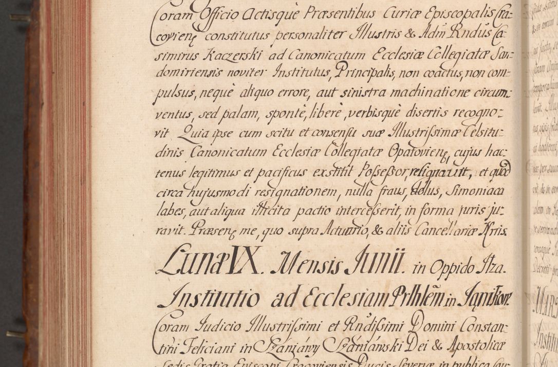 Zdjęcie nr 727 dla obiektu archiwalnego: Acta actorum episcopalium R. D. Constantini Feliciani in Szaniawy Szaniawski, episcopi Cracoviensis, ducis Severiae per annos 1724 - 1727 conscripta. Volumen II