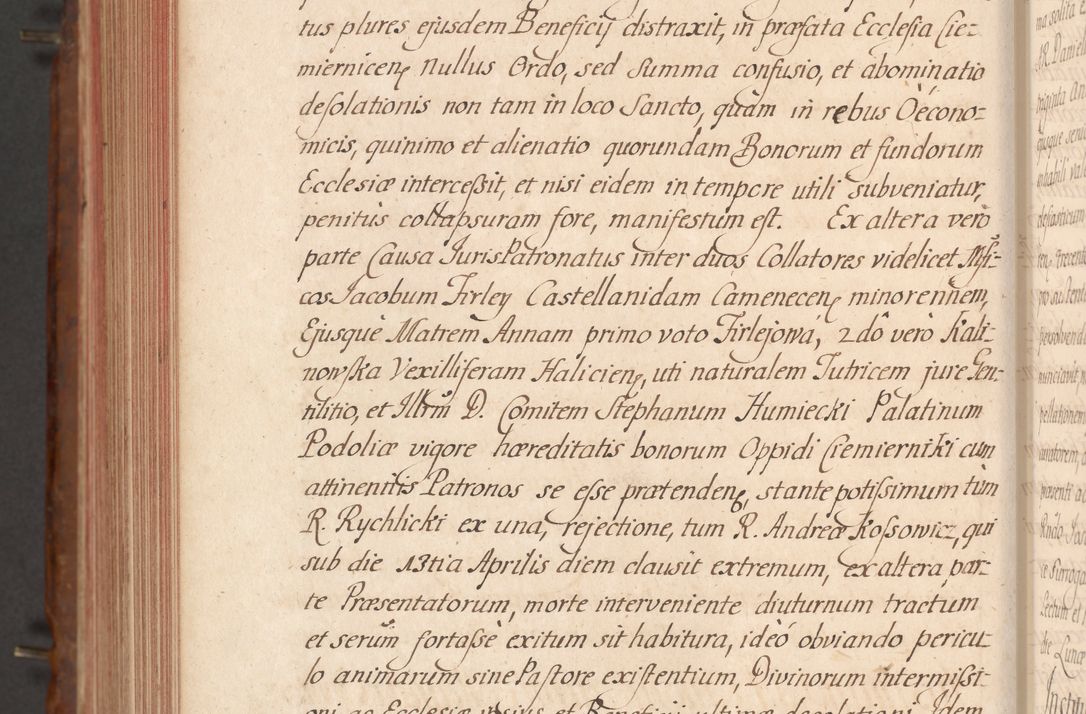 Zdjęcie nr 723 dla obiektu archiwalnego: Acta actorum episcopalium R. D. Constantini Feliciani in Szaniawy Szaniawski, episcopi Cracoviensis, ducis Severiae per annos 1724 - 1727 conscripta. Volumen II