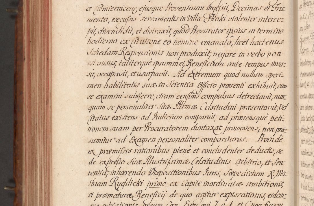 Zdjęcie nr 721 dla obiektu archiwalnego: Acta actorum episcopalium R. D. Constantini Feliciani in Szaniawy Szaniawski, episcopi Cracoviensis, ducis Severiae per annos 1724 - 1727 conscripta. Volumen II