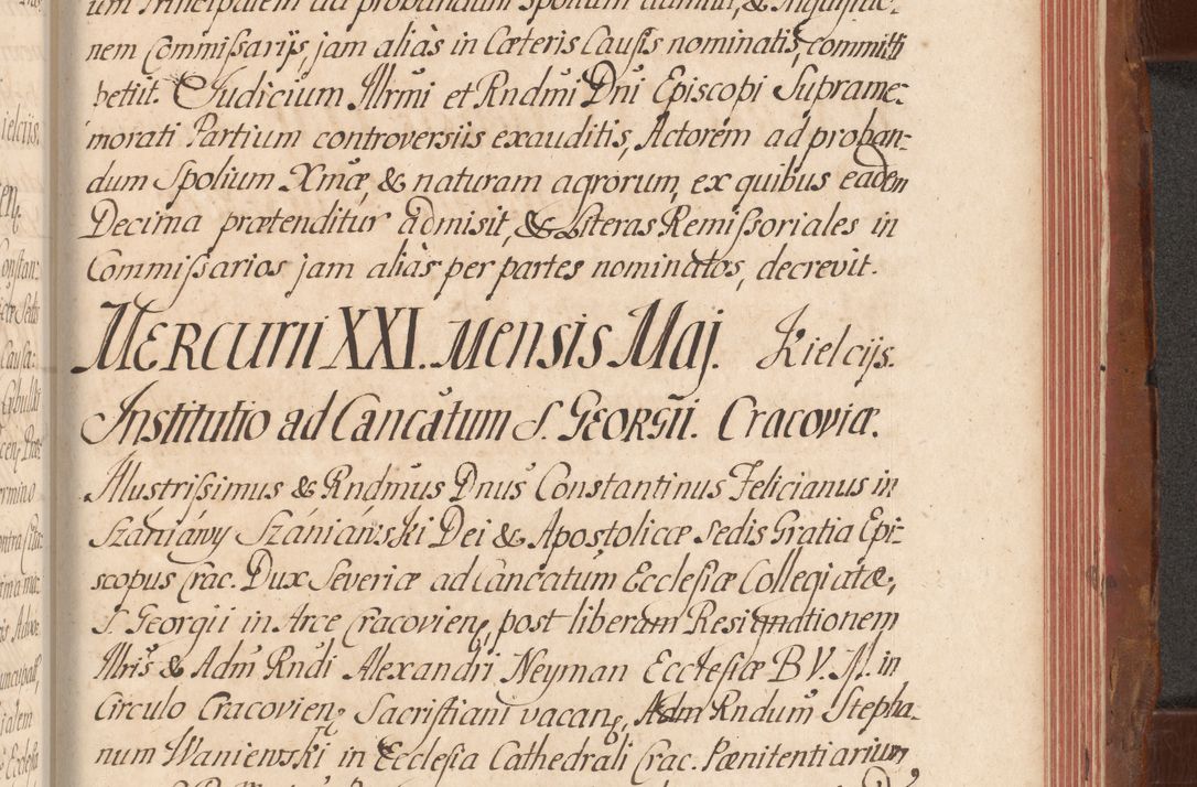 Zdjęcie nr 714 dla obiektu archiwalnego: Acta actorum episcopalium R. D. Constantini Feliciani in Szaniawy Szaniawski, episcopi Cracoviensis, ducis Severiae per annos 1724 - 1727 conscripta. Volumen II
