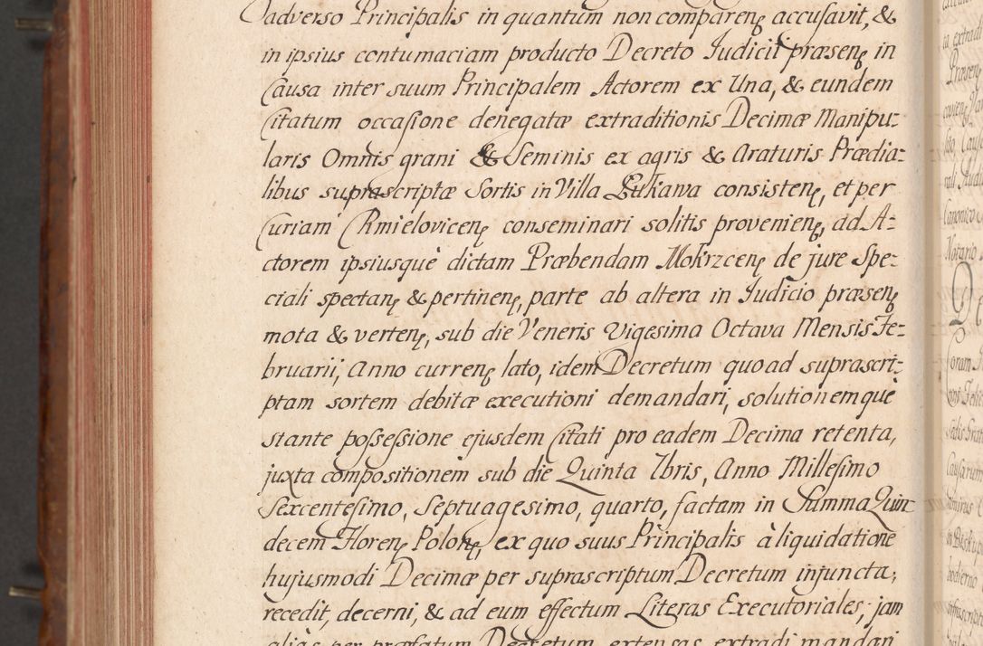 Zdjęcie nr 707 dla obiektu archiwalnego: Acta actorum episcopalium R. D. Constantini Feliciani in Szaniawy Szaniawski, episcopi Cracoviensis, ducis Severiae per annos 1724 - 1727 conscripta. Volumen II
