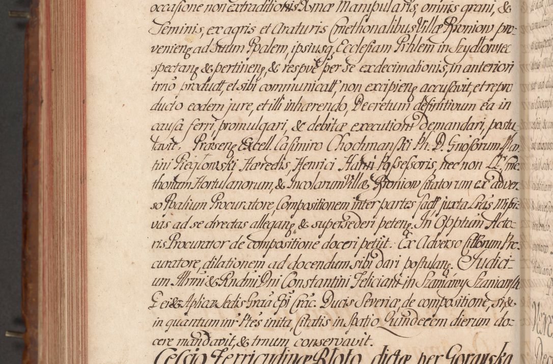 Zdjęcie nr 705 dla obiektu archiwalnego: Acta actorum episcopalium R. D. Constantini Feliciani in Szaniawy Szaniawski, episcopi Cracoviensis, ducis Severiae per annos 1724 - 1727 conscripta. Volumen II