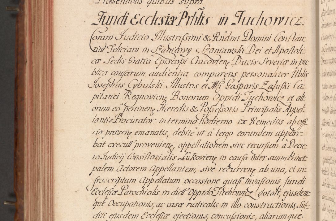 Zdjęcie nr 701 dla obiektu archiwalnego: Acta actorum episcopalium R. D. Constantini Feliciani in Szaniawy Szaniawski, episcopi Cracoviensis, ducis Severiae per annos 1724 - 1727 conscripta. Volumen II