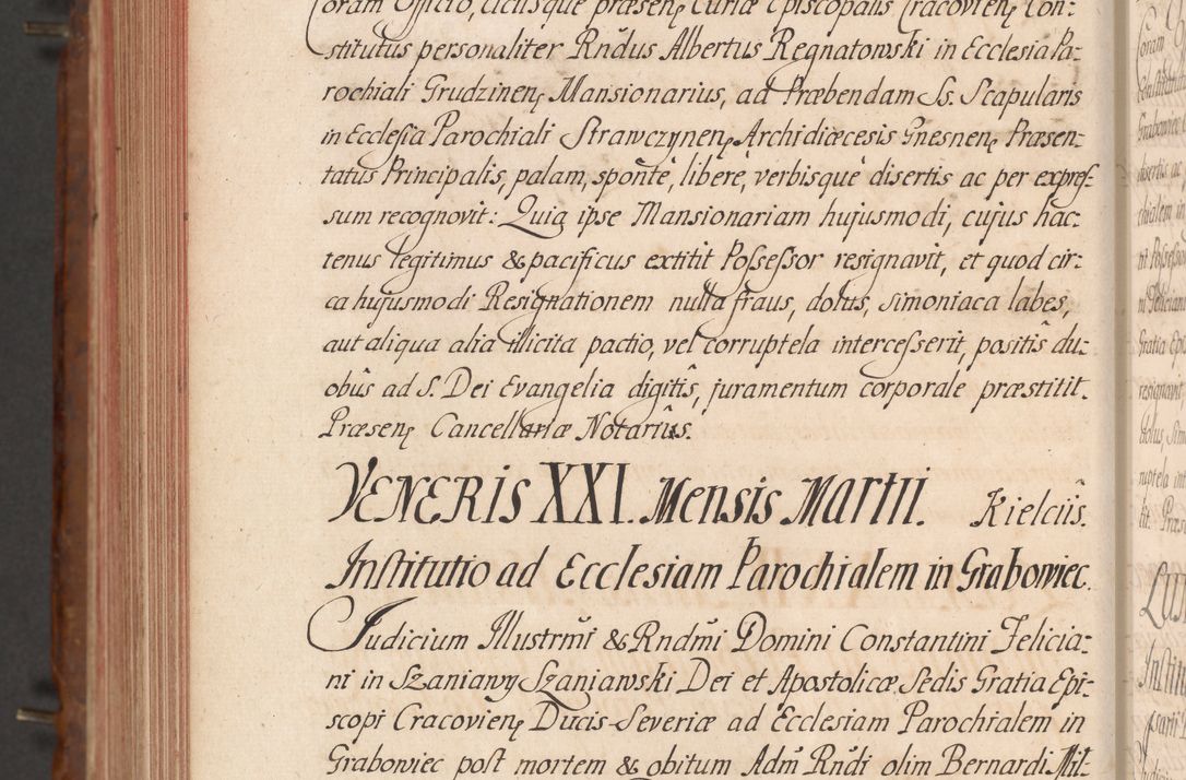 Zdjęcie nr 697 dla obiektu archiwalnego: Acta actorum episcopalium R. D. Constantini Feliciani in Szaniawy Szaniawski, episcopi Cracoviensis, ducis Severiae per annos 1724 - 1727 conscripta. Volumen II