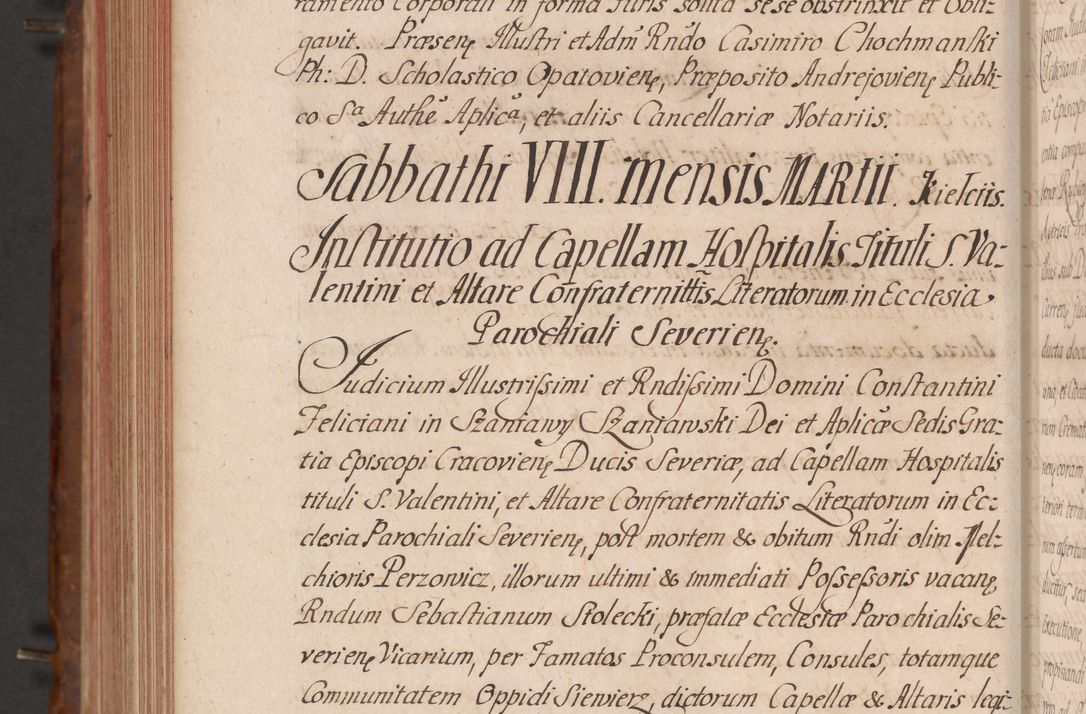 Zdjęcie nr 693 dla obiektu archiwalnego: Acta actorum episcopalium R. D. Constantini Feliciani in Szaniawy Szaniawski, episcopi Cracoviensis, ducis Severiae per annos 1724 - 1727 conscripta. Volumen II
