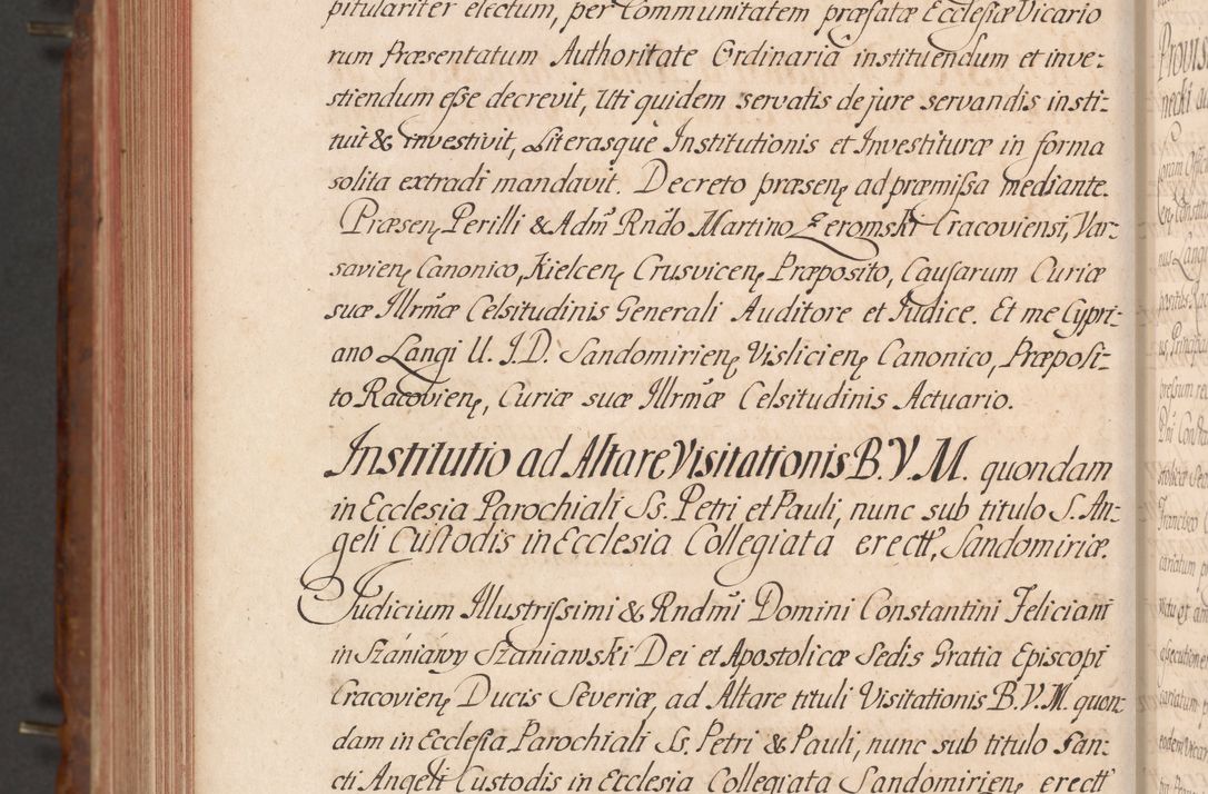 Zdjęcie nr 691 dla obiektu archiwalnego: Acta actorum episcopalium R. D. Constantini Feliciani in Szaniawy Szaniawski, episcopi Cracoviensis, ducis Severiae per annos 1724 - 1727 conscripta. Volumen II