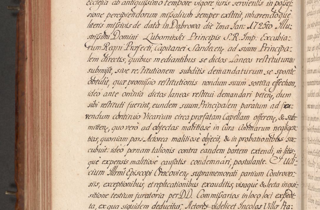 Zdjęcie nr 689 dla obiektu archiwalnego: Acta actorum episcopalium R. D. Constantini Feliciani in Szaniawy Szaniawski, episcopi Cracoviensis, ducis Severiae per annos 1724 - 1727 conscripta. Volumen II