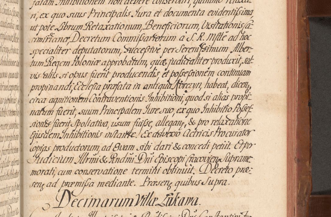 Zdjęcie nr 684 dla obiektu archiwalnego: Acta actorum episcopalium R. D. Constantini Feliciani in Szaniawy Szaniawski, episcopi Cracoviensis, ducis Severiae per annos 1724 - 1727 conscripta. Volumen II