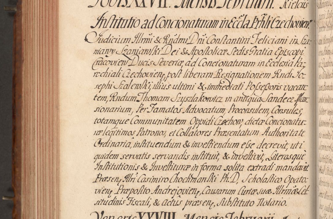 Zdjęcie nr 681 dla obiektu archiwalnego: Acta actorum episcopalium R. D. Constantini Feliciani in Szaniawy Szaniawski, episcopi Cracoviensis, ducis Severiae per annos 1724 - 1727 conscripta. Volumen II