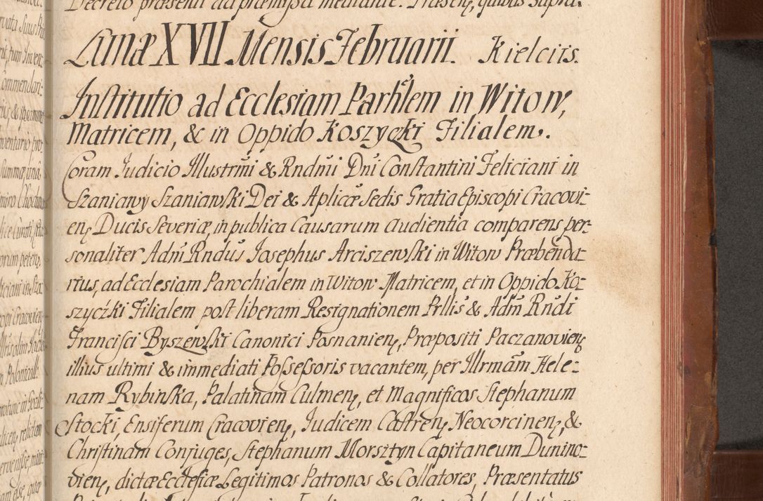 Zdjęcie nr 678 dla obiektu archiwalnego: Acta actorum episcopalium R. D. Constantini Feliciani in Szaniawy Szaniawski, episcopi Cracoviensis, ducis Severiae per annos 1724 - 1727 conscripta. Volumen II