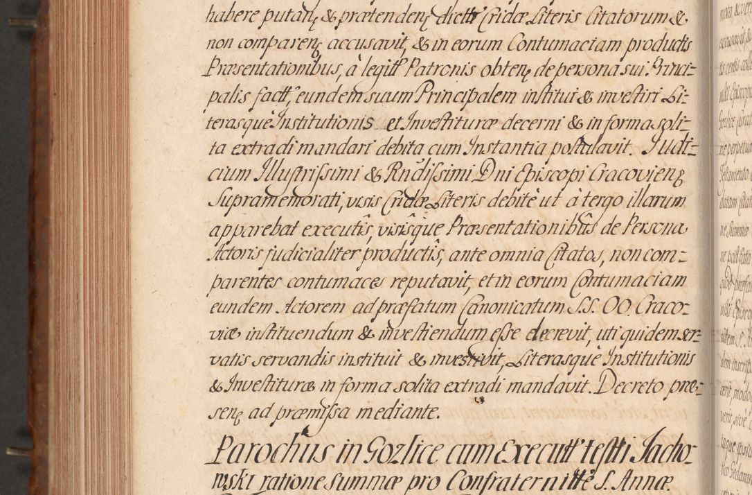 Zdjęcie nr 675 dla obiektu archiwalnego: Acta actorum episcopalium R. D. Constantini Feliciani in Szaniawy Szaniawski, episcopi Cracoviensis, ducis Severiae per annos 1724 - 1727 conscripta. Volumen II