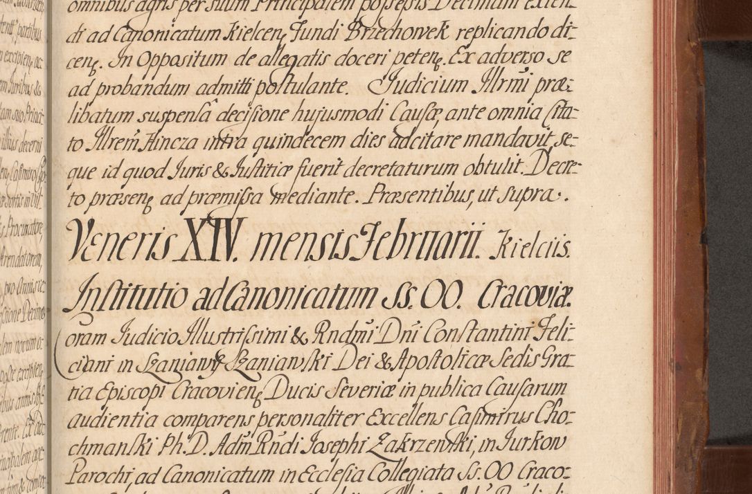 Zdjęcie nr 674 dla obiektu archiwalnego: Acta actorum episcopalium R. D. Constantini Feliciani in Szaniawy Szaniawski, episcopi Cracoviensis, ducis Severiae per annos 1724 - 1727 conscripta. Volumen II
