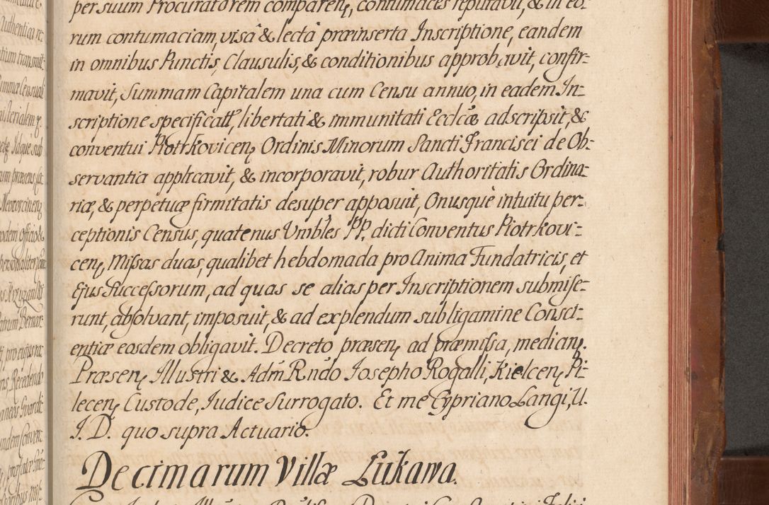 Zdjęcie nr 672 dla obiektu archiwalnego: Acta actorum episcopalium R. D. Constantini Feliciani in Szaniawy Szaniawski, episcopi Cracoviensis, ducis Severiae per annos 1724 - 1727 conscripta. Volumen II