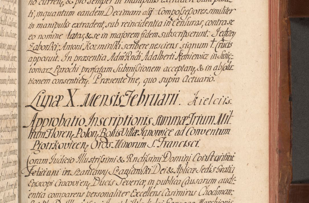 Zdjęcie nr 668 dla obiektu archiwalnego: Acta actorum episcopalium R. D. Constantini Feliciani in Szaniawy Szaniawski, episcopi Cracoviensis, ducis Severiae per annos 1724 - 1727 conscripta. Volumen II