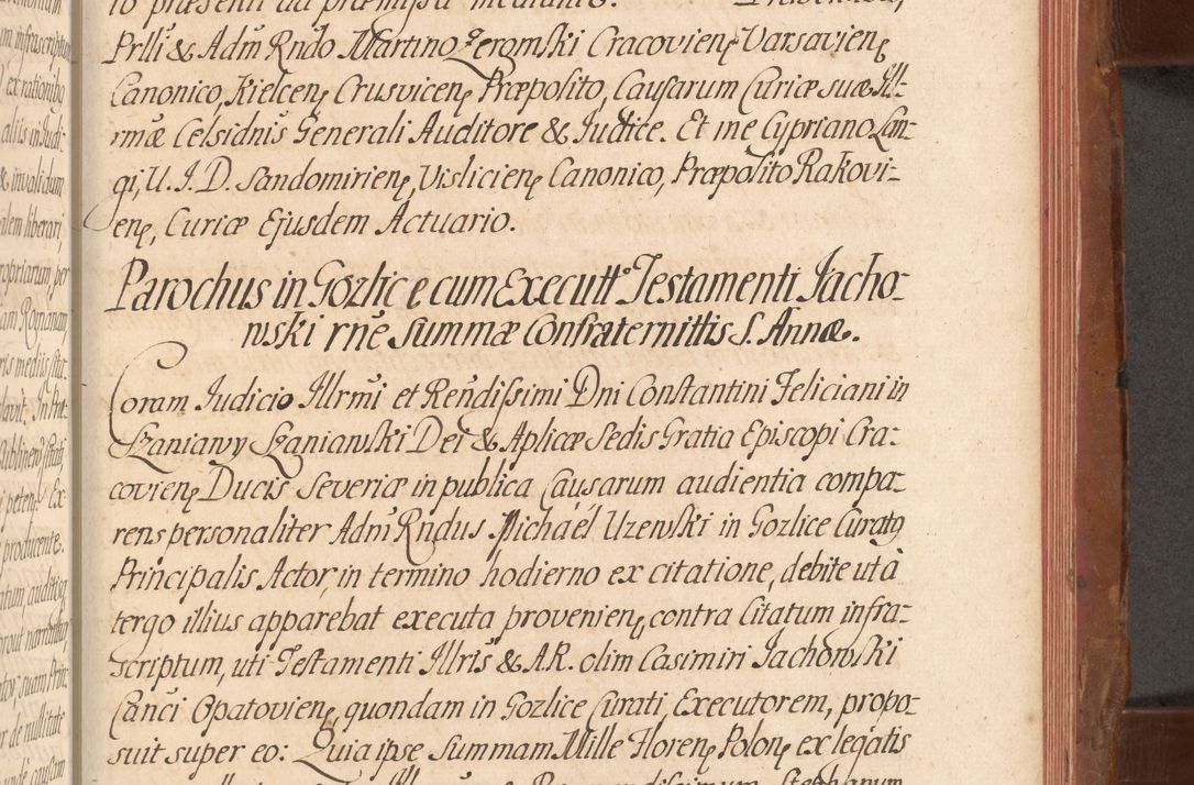 Zdjęcie nr 666 dla obiektu archiwalnego: Acta actorum episcopalium R. D. Constantini Feliciani in Szaniawy Szaniawski, episcopi Cracoviensis, ducis Severiae per annos 1724 - 1727 conscripta. Volumen II