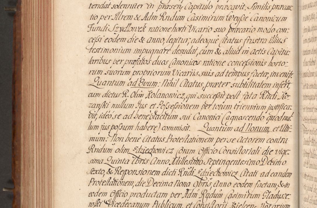 Zdjęcie nr 659 dla obiektu archiwalnego: Acta actorum episcopalium R. D. Constantini Feliciani in Szaniawy Szaniawski, episcopi Cracoviensis, ducis Severiae per annos 1724 - 1727 conscripta. Volumen II