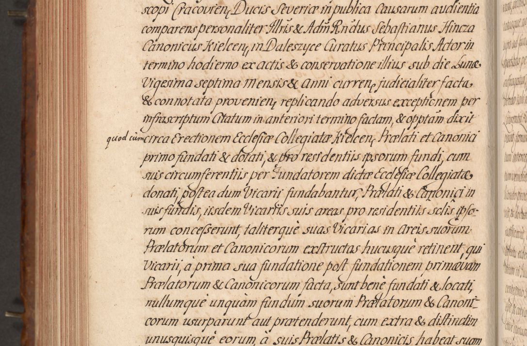 Zdjęcie nr 655 dla obiektu archiwalnego: Acta actorum episcopalium R. D. Constantini Feliciani in Szaniawy Szaniawski, episcopi Cracoviensis, ducis Severiae per annos 1724 - 1727 conscripta. Volumen II